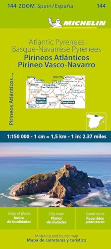 Michelin Atlantische Pyrenäen: Straßen- Und Tourismuskarte 1:150.000; Auflage 2023: 144