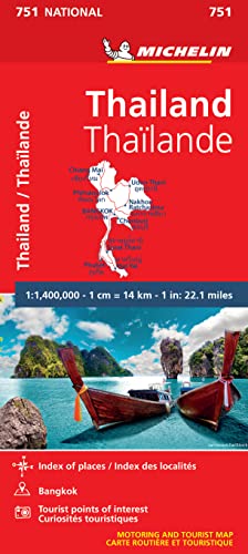 Thailand- Thaïland. 1:1.400.000: Map: 751