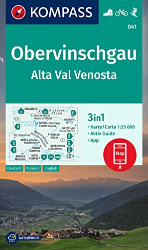 Carta Escursionistica N. 041. Alta Val Venosta. Ediz. Multilingue: 3In1 Wanderkarte Mit Aktiv Guide Inklusive Karte Zur Offline Verwendung In Der Komp