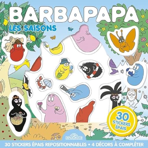 Les Saisons Barbapapa: 30 Stickers Épais