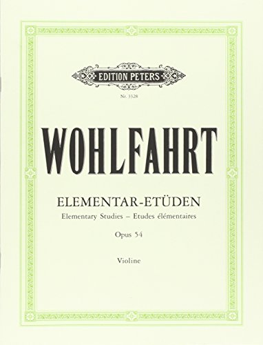 40 Elementar-Etüden Für Violine Solo Op. 54 [Lingua Tedesca]