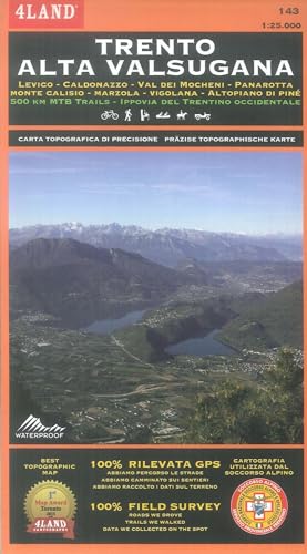 Trento Alta Valsugana. Levico, Caldonazzo, Val Dei Mocheni, Panarotta,... 500 Km Mtb Trails, Ippovia Del Trentino Occidentale. Carta Topografica Di ..