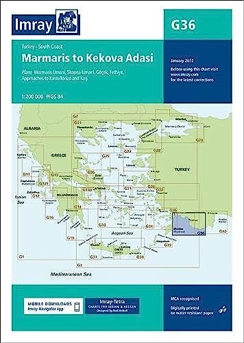 Imray Chart G36 Turkey - South Coast: Marmaris To Kekova Adasi