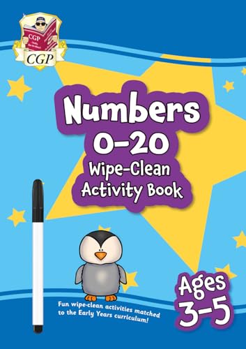 New Numbers 0-20 Wipe-Clean Activity Book For Ages 3-5 (With Pen)