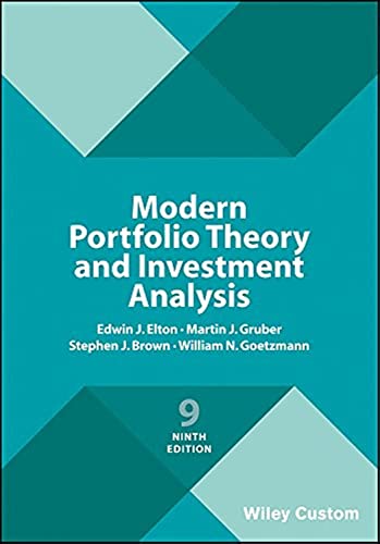 Modern Portfolio Theory And Investment Analysis