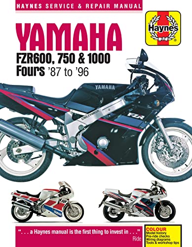 Haynes Yamaha Fzr600, 750 & 1000 Fours '87 To '96 Service And Repair Manual