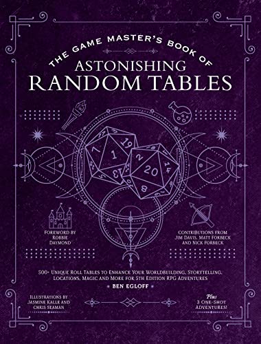 The Game Master'S Book Of Astonishing Random Tables: 300+ Unique Roll Tables To Enhance Your Worldbuilding, Storytelling, Locations, Magic And More Fo