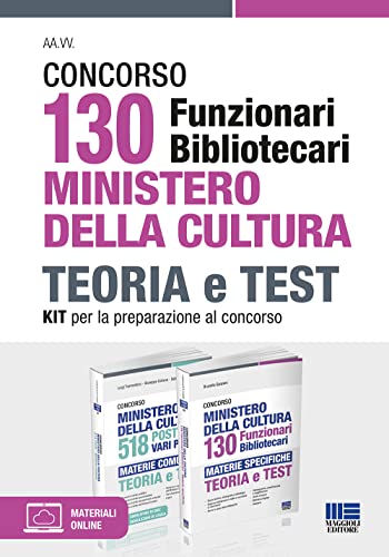 Concorso 130 Funzionari Bibliotecari Ministero Della Cultura. Kit Per La Preparazione Al Concorso