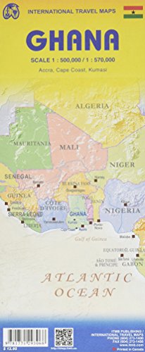 Topographische Karte Ghana 1 : 570.000: A Travellers Reference Map