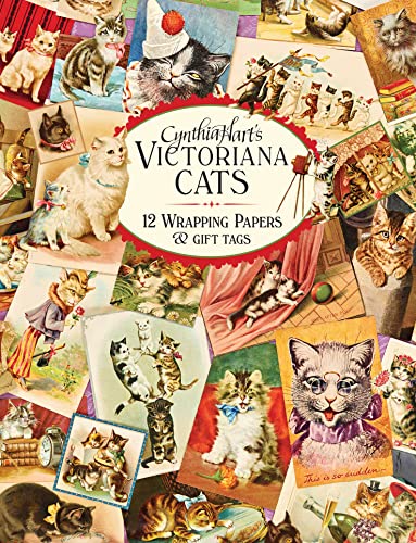 Cynthia Hart'S Victoriana Cats: 12 Wrapping Papers And Gift Tags