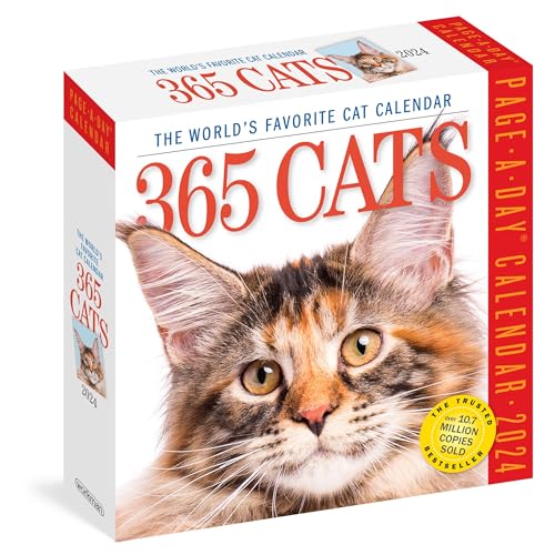 365 Cats 2024 Calendar: The World'S Favorite Cat Calendar
