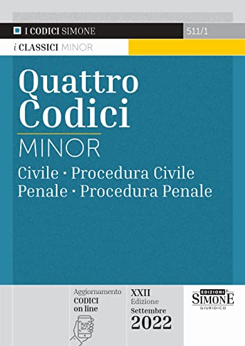 Quattro Codici - Civile - Procedura Civile - Penale - Procedura Penale - Minor