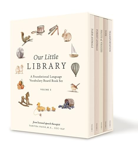 Our Little Library: A Foundational Language Vocabulary Board Book Set For Babies: 5