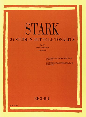24 Studi In Tutte Le Tonalità Op. 49 Per Clarinetto