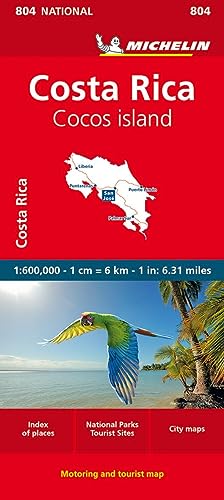 Michelin Costa Rica Map: Straßen- Und Tourismuskarte 1:600.000