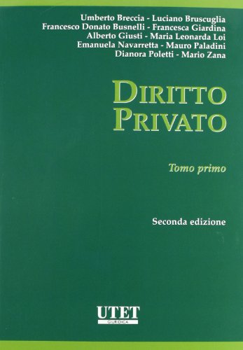 Diritto Privato I: Vol. 1
