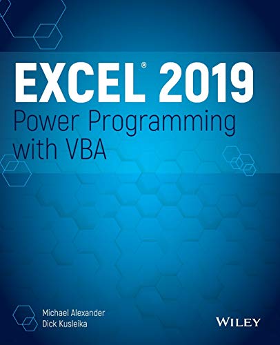 Excel 2019 Power Programming With Vba