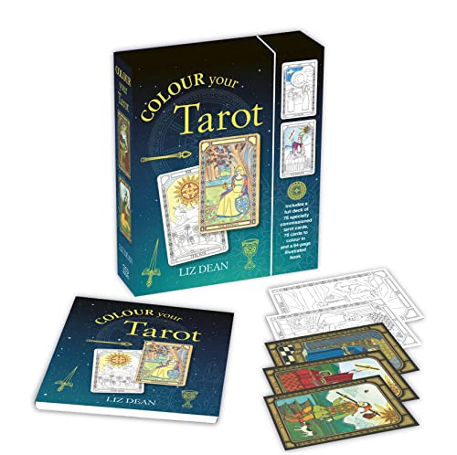 Tarot Deck: Colour Your Tarot: Includes A Full Deck Of Specially Commissioned Tarot Cards, A Deck Of Cards To Colour In And A 64-Page Illustrated Book