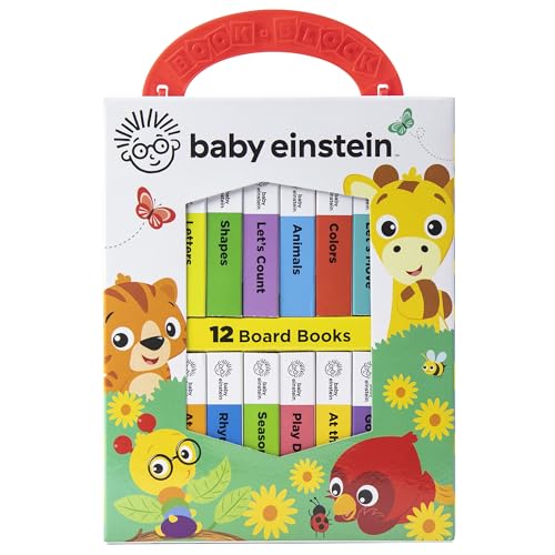 Baby Einstein - My First Library Board Book Block 12-Book Set - Pi Kids