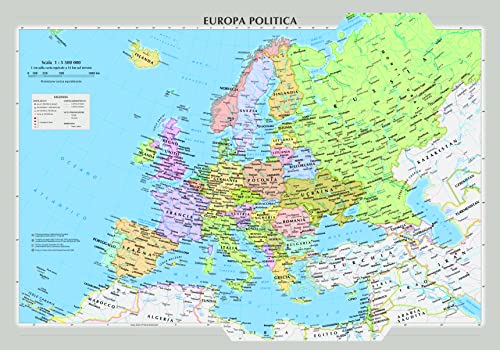 Europa Fisica E Politica (Carta Murale)