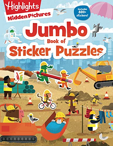 Jumbo Book Of Sticker Puzzles: 800+ Stickers And 100+ Playtime Activities For Kids Ages 4-8