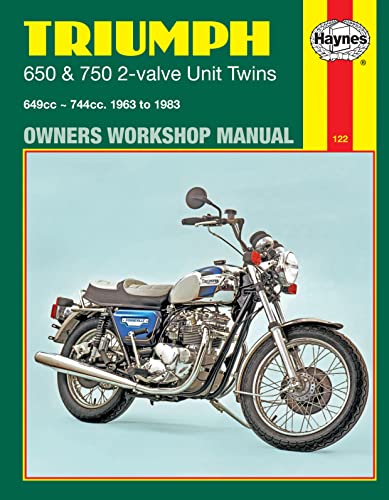 Triumph 650 And 750 2-Valve Twins Owners Workshop Manual, No. 122: '63-'83