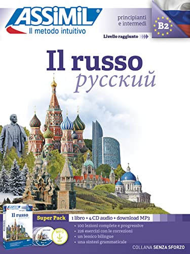 Il Russo. Con 4 Cd-Audio. Con File Audio Per Il Download: Methode De Russe Pour Italiens