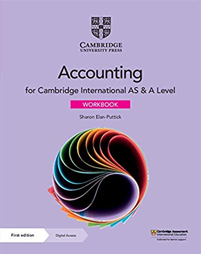 Cambridge International As & A Level Accounting Workbook With Digital Access (2 Years)