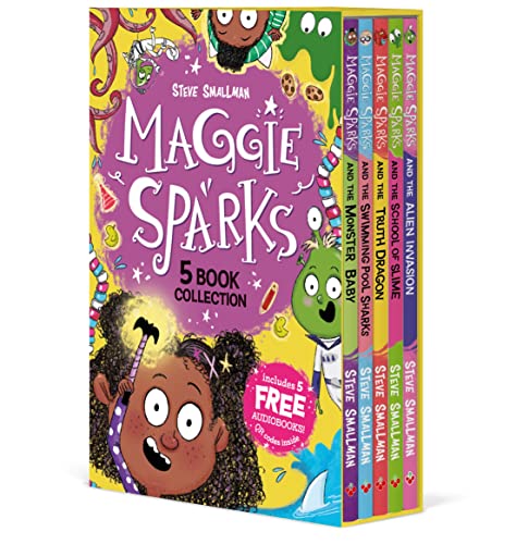 Maggie Sparks A Witch And Her Adventures With Aliens, Monsters, Slime And More By Steve Smallman 5 Books Box Set (Free Audio Book)