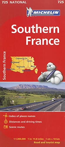 Michelin Southern France / Michelin France Sud: 725 National [Lingua Inglese]