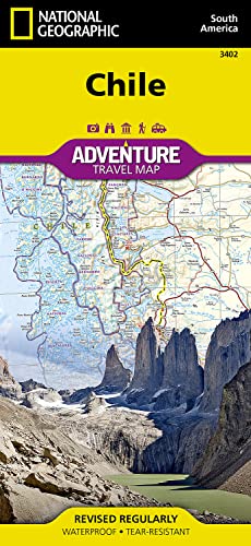 National Geographic Chile : South America: Adventure Travel Map [Lingua Inglese]