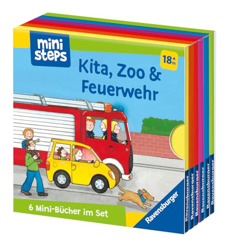 Ministeps: Mein Erster Bücher-Würfel: Kita, Zoo Und Feuerwehr (Bücher-Set)