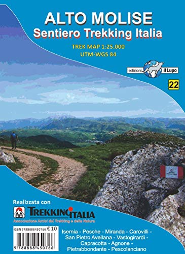 Carta Alto Molise. Sentiero Trekking Italia