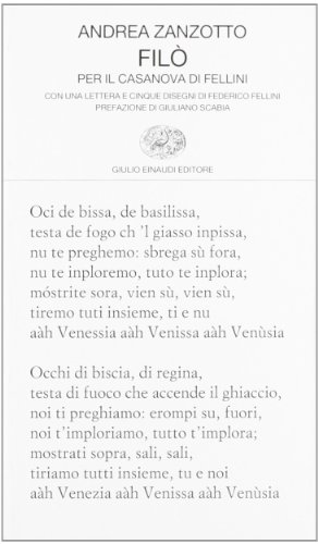 Filò. Per Il Casanova Di Fellini