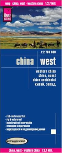 Reise Know-How Landkarte China, West 1 : 2.700.000: World Mapping Project