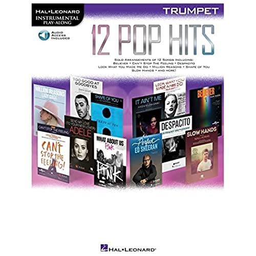 12 Pop Hits Trumpet Instrumental Play-Along: Trumpet: Includes Downloadable Audio