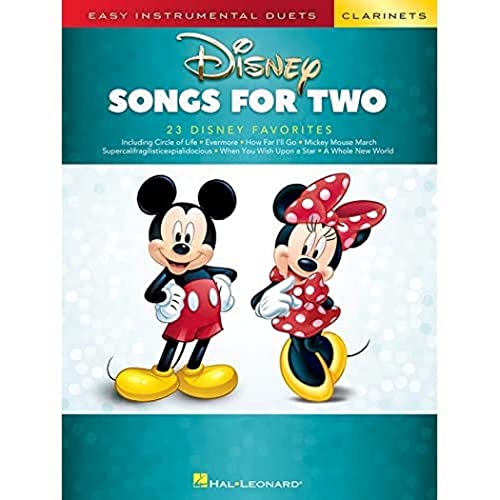 Disney Songs For Two Clarinets: Easy Instrumental Duets - Two Clarinets