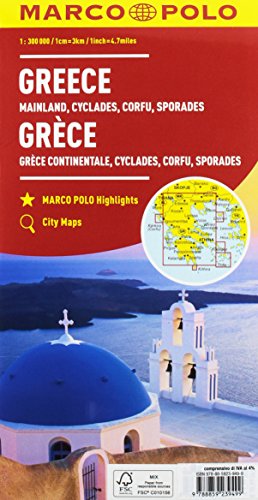 Grecia, Cicladi, Corfù, Sporadi 1:300.000