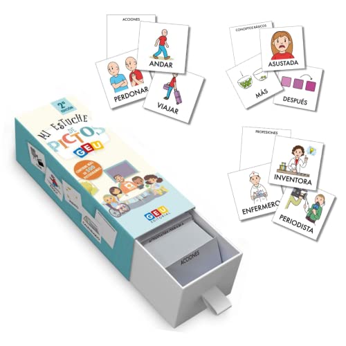 Flash Cards Il Kit Dei Pittogrammi In Spagnolo: 402 Immagini Per Iniziare A Leggere E Scrivere | Imparare Il Vocabolario In Spagnolo Per Bambini