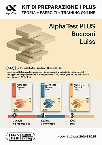 Alpha Test Plus Bocconi E Luiss - Kit Di Preparazione Plus