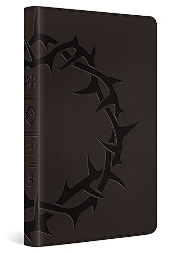The Holy Bible: English Standard Version, Charcoal, Crown Design, Red Letter, Thinline Trutone
