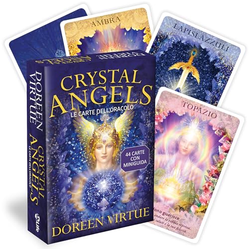 Crystal Angels Le Carte Dell’Oracolo. 44 Carte Oracolari Di Angeli E Cristalli Con Guida Illustrata. Regalo Per Cristalloterapia, Numerologia, Arti Di