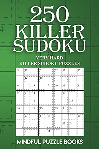 250 Killer Sudoku: Very Hard Killer Sudoku Puzzles: Volume 5