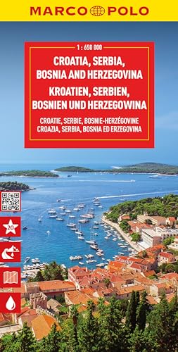 Croatia Bosnia Herzegovina Marco Polo Map: Wegenkaart 1:650.000