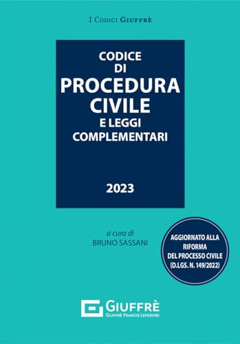 Codice Di Procedura Civile E Leggi Complementari 2023