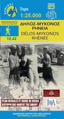 Delos - Mykonos - Rheneia 10.42 Map