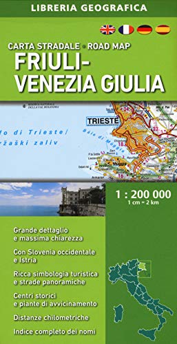 Carta Stradale Del Friuli-Venezia Giulia 1: 200 000