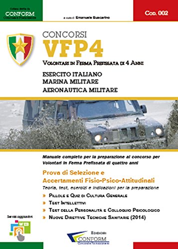 Concorso Vfp4. Volontari In Ferma Prefissata Di 4 Anni. Esercito Italiano, Marina Militare E Aeronautica Militare