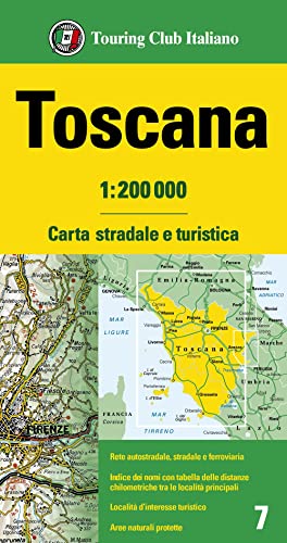 Toscana 1:200.000. Carta Stradale E Turistica: 7