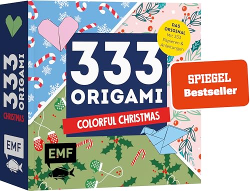 333 Origami - Colorful Christmas: Mit Anleitungen Und 333 Weihnachtlichen Papieren